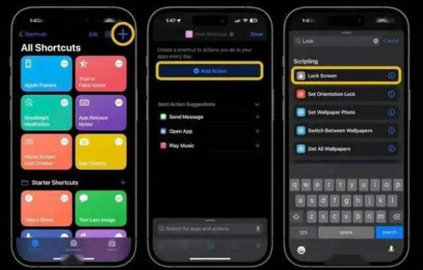 隆林苹果14锁屏维修店分享iPhone14升级iOS16.4后如何创建锁屏快捷方式 