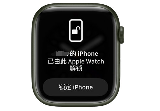 隆林苹果手机维修分享用 AppleWatch 解锁配备面容 ID 的 iPhone方法 