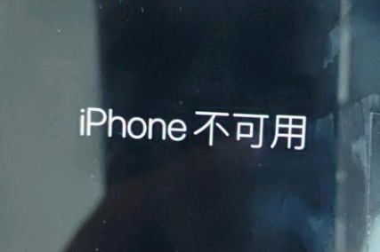 隆林苹果服务网点分享锁屏界面显示“iPhone 不可用”如何解决 