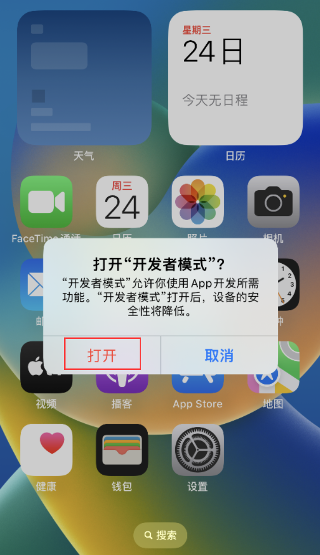 隆林苹果手机维修分享如何打开开发者模式 