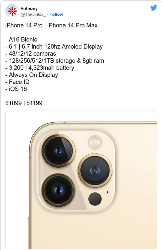 隆林苹果14维修分享iPhone 14全系涨价 