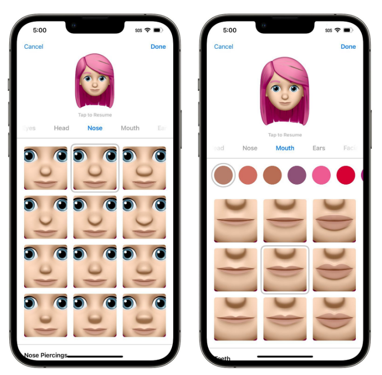 隆林苹果手机维修分享​iOS 16中的拟我表情有了哪些变化和升级 